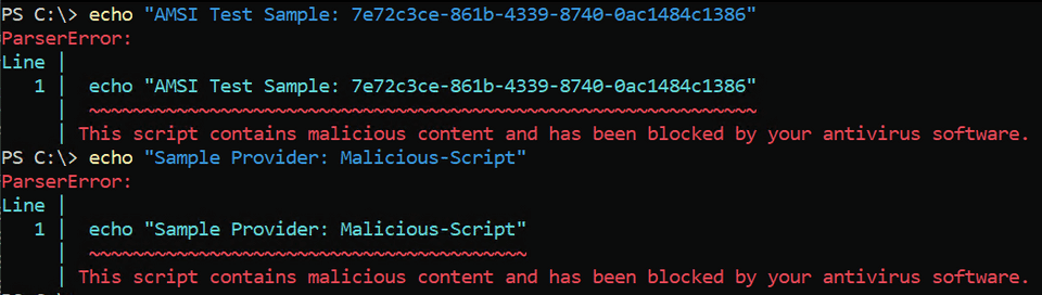 各プロバイダーによる検知テスト