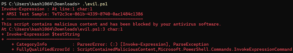 PowerShell スクリプトの実行ブロック